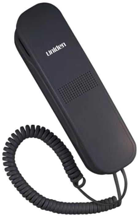 Uniden Wall Mountable Cord Landline Phone, Black