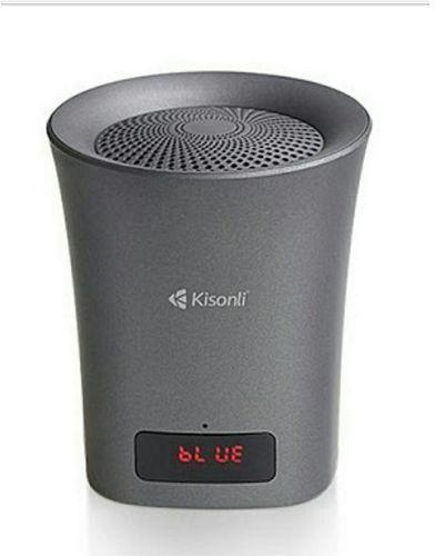 Kisonli PORTABLE WIRELESS BLUETOOTH SPEAKER SUPPORT SD/TF USB FM RADIO ALARM CLOCK LED-803