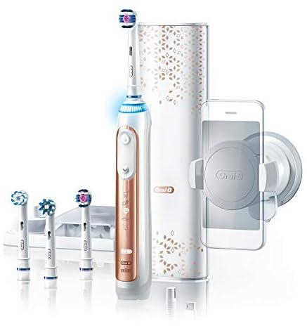 Oral-B Genius 9000 Rose Gold Electric Toothbrush (Bluetooth enabled) - with UAE 3 pin plug