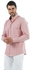 Clever Men's Shirt - Made Of Cotton -Pink & Multicolor