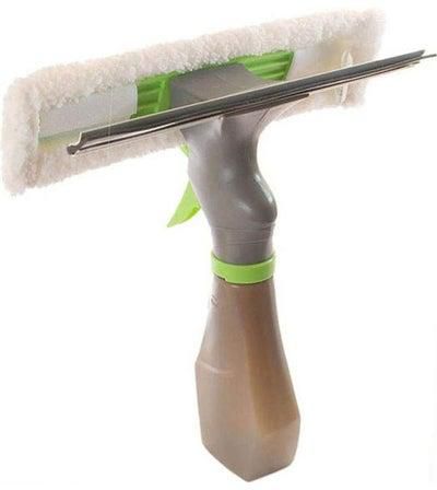 2 in 1 Window Glass Cleaner Spray Mop And Wiper Grey