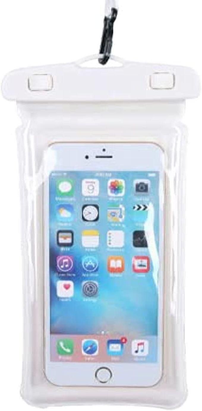 E&C Life IPX8 Waterproof Phone Case, Underwater Phone Pouch Dry Bag With Lanyard For Swimming Snorkeling Raining Dustproof Compatible With IPhone 12/12 Mini/12 Pro/Pro Max/11 Pro Up To 7" Color White