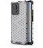 Honor X7A 4G Cover , Transparent With A Honeycomb Design And Black Edges For A Sleek Look, Providing Rugged Protection.