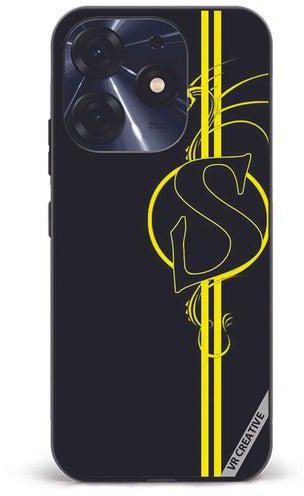 Protective Case Cover For Tecno Spark 10 Pro Letter S Design Multicolour
