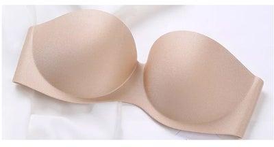 Wireless Backless Bra Women Cup Soft Black Seamless Underwear Invisible Strapless Bralette Push Up Oversize Bra