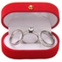 All Round Silver Stoning Engagement And Wedding Ring