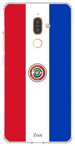 غطاء حماية واقٍ لهاتف نوكيا 7 بلس بلون علم باراجواي