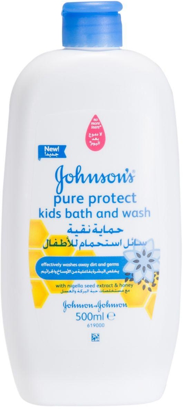 Johnson's Baby Pure Protect Kids Bath and Wash, 500 ml