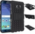 Ozone Tough Shockproof Hybrid Case Cover for Samsung Galaxy S6 Edge Plus Black