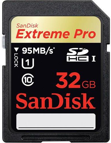 SanDisk 32GB 95MB/s Extreme Pro SD Memory Card SDSDXPA-032G