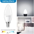 Zellux 10 Pack E14 LED Candle Lights, E14 LED Bulbs, Cool White,7W Candle Bulb, Non-Dimmable, 1 Year Warranty