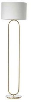 Floor Lamp - Gold And White