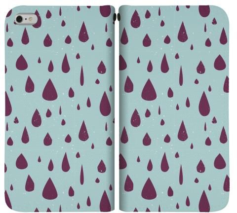 Stylizedd Apple iPhone 6 Plus Premium Flip case cover - Hard Rain