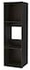 METOD اطار خزانة علوية لـ ثلاجة/فرن, مظهر الخشب أسود, ‎60x60x200 سم‏ - IKEA