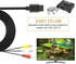 MAKINGTEC 4 Pack 6Ft AV Cable N64 AV Cable Composite Retro Audio Video Standard Cord for Nintendo 64 TV Game/SNES/Gamecube/GC