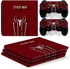 Spider Man Vinyl Cover Decal PS4 Pro Skin Sticker For Sony PlayStation 4 Pro Console 2 Controllers Skins Sticker Set