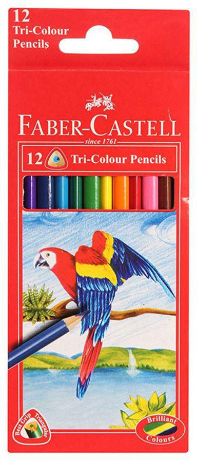 12-Piece Wood Birds Long Color Pencil Multicolour