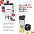 Blendtec 1560W Blender, Made In USA, 10 Manual Speed, Pulse Function, Heavy Duty Mixer, Preprogrammed Cycles For Smoothie, Ice Crush, Batter, Juice, Cream & Hot Soup - Total Blender Classic (Black)