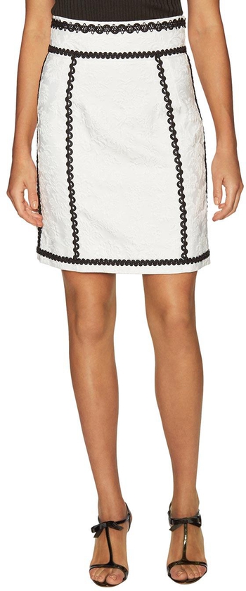 Dolce & Gabbana - Contrast Trim Embroidered Skirt