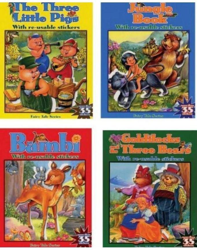 Fairy Tales Sticker Fun Book 4 Per Pack