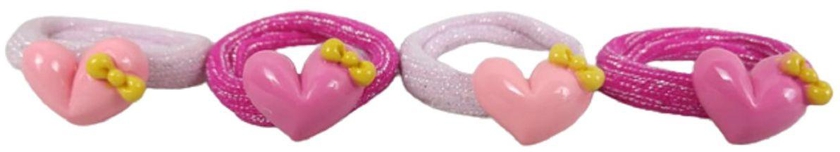 Set Of Four Colourful Hair Ties