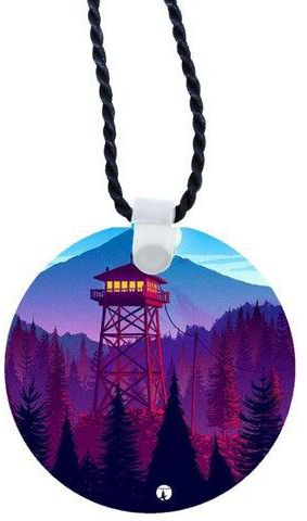 Printed Pendant Necklace