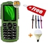 X Tigi S23-10000mAh Powerbank Phone - Green Plus Free USB Light and A Classic Watch
