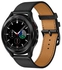Genuine Leather Replacement Band for Samsung Galaxy Watch4 42/46mm Black