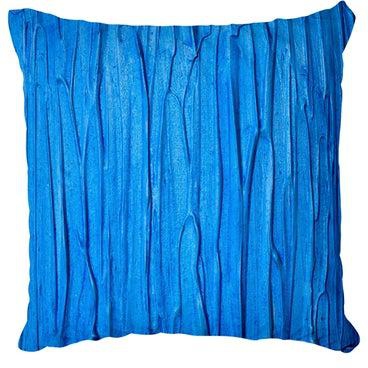 غطاء وسادة بطبعة للزينة أزرق