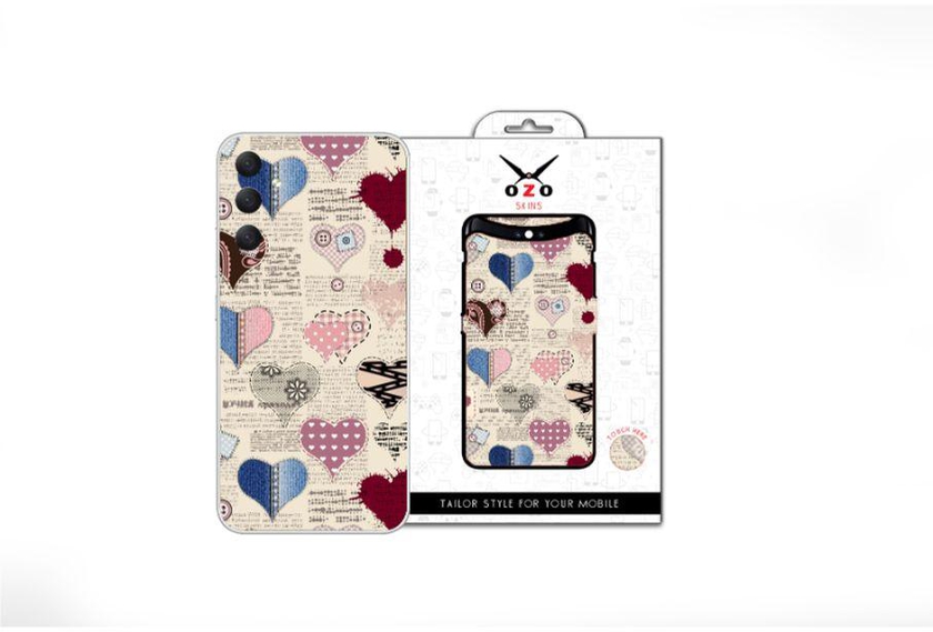 OZO Skins OZO Skins Red Hearts (SE165BHR) For Samsung Galaxy A04s