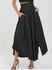 High Waisted Slit Maxi Skirt - Black - L