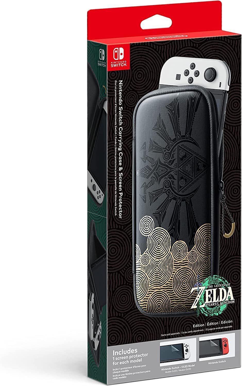 Nintendo Carrying Case &amp; Screen Protector - Legend Of Zelda: Tears Of The Kingdom Edition (UAE Version)