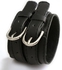 JewelOra MSH-0268K Unisex Black Leather Jewelry Bracelet
