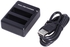 USB Dual Battery Charger for GoPro Hero4 Camcorder - AHDBT-401