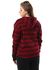 Kady Cotton Two-Tone Striped Zip-up Hooded Unisex Jacket - Red and Black, L