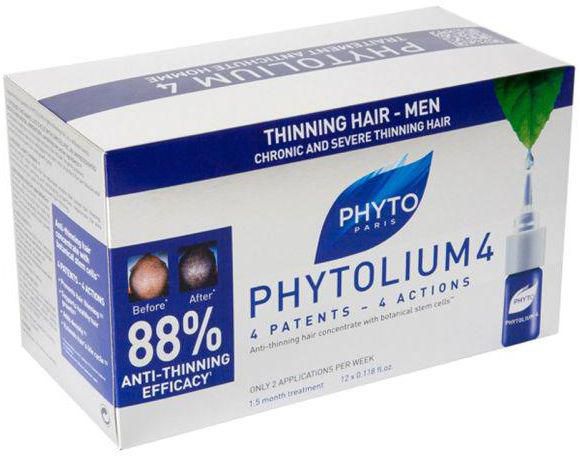 Phyto Phytolium 4 Chronic Thinning Hair Treatment, 12 x 3.5 ml