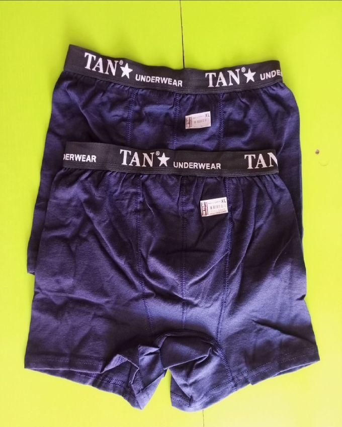 Tan Men's Stock Quality Turkey Boxers For Men - Dark Blue