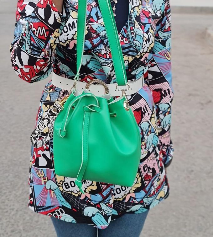 Women Handbag Cross Body Bags Strong Leather Handmade Bag-green
