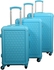 Track Travel Bags Set of 3 Pieces, PP711C/3P - Sky Blue