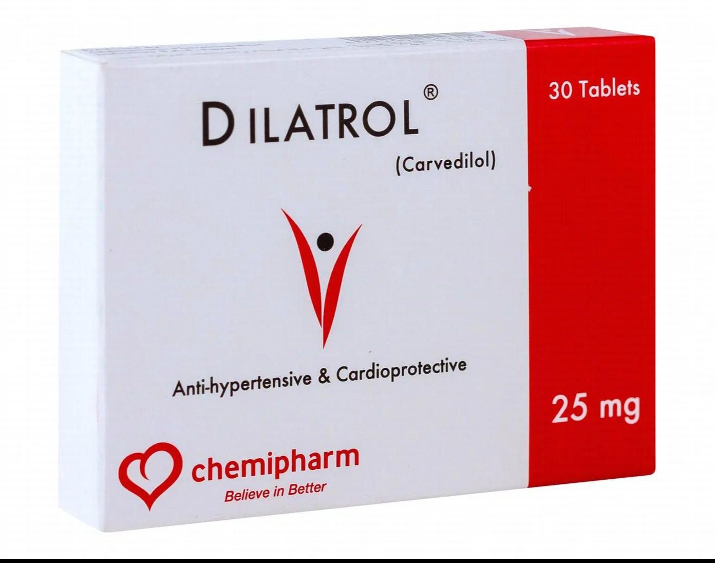 Dilatrol | High Blood Pressure 25mg | 30 Tabs