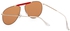 Fashion Vintage UV400 Reflective Metal Frame Retro Colored Coating Men Sunglasses