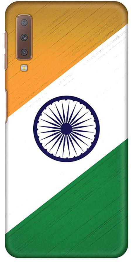 Matte Finish Slim Snap Basic Case Cover For Samsung Galaxy A7 (2018) Flag Of India