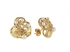 VP Jewels Women's 18K Gold Plate Big Heart Pearls Design Jewelry Set, 2 pieces + Purple Bag Holder