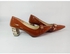 Fashion Brown Corporate Female Glass Heel Shoe