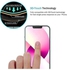 1- واقي شاشة من الزجاج المقوى لهاتف iPhone 14 Plus/13 Pro Max شفاف شفاف