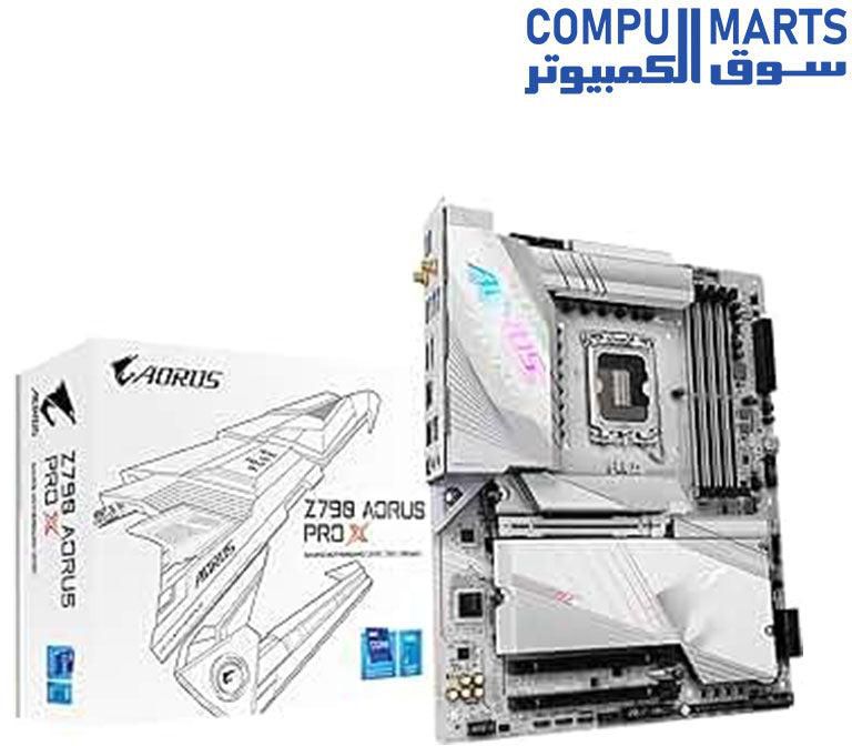 GIGABYTE Z790 AORUS PRO X LGA 1700 ATX DDR5 Motherboard — 5* M.2, PCIe