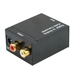 Digital Optical Coaxial Toslink Signal to Analog Audio Converter Adapter RCA SU Black