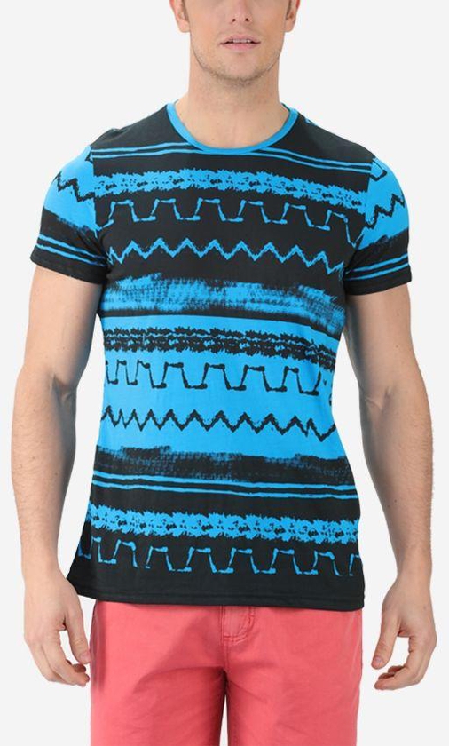Ravin Printed T-Shirt-Turquoise