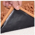 No Brand PU Carpet Fixed Triangle Shape Anti-slip Rug Pads 4pcs - Black