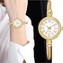 MTTWO Watches Women Small Gold Bangle Bracelet Luxury Watches Stainless Steel Ladies Quartz Wristwatch Casual Women Dress